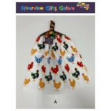 Crochet Top Hand Towel / Tea Towel - Chooks